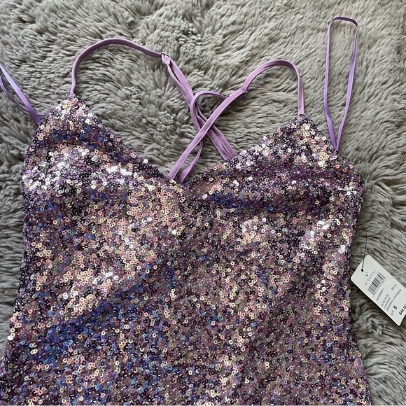 NWT purple sequence dress from Windsor - Picture 5 of 9